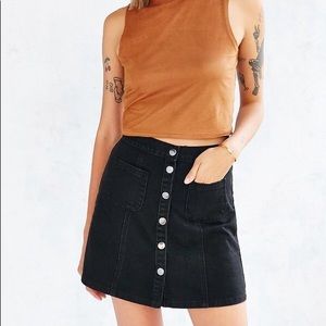 BDG Denim Button Front Skirt